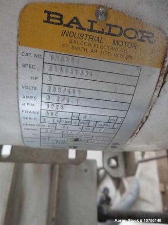 3.5" Welex, single screw extruder, 30:1 L/D, 69" centerline height, 13.89:1 gearbox ratio - Image 7