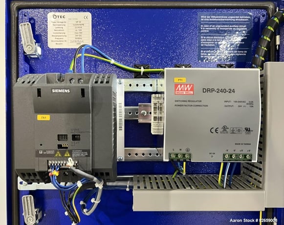OTEC Series DF Drag Finishing Machine #DF35, (3) workplace holders, 8" diameter, (12) 1-1/2" inserts, Siemens - Image 9
