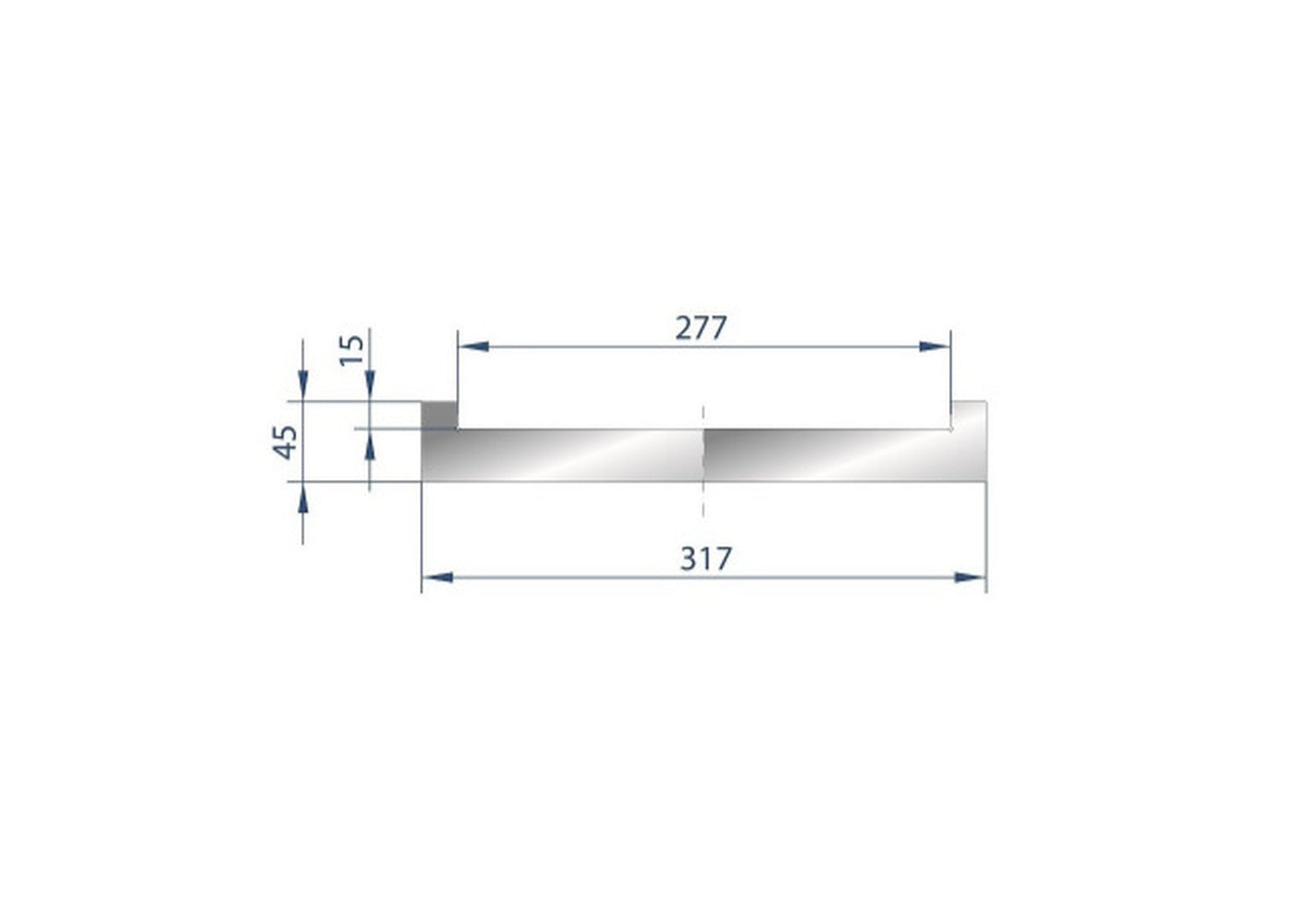 78.74" L, Eurostamp #9016, 2000mm adapter for adjustable die cod. 3191, new - Image 1
