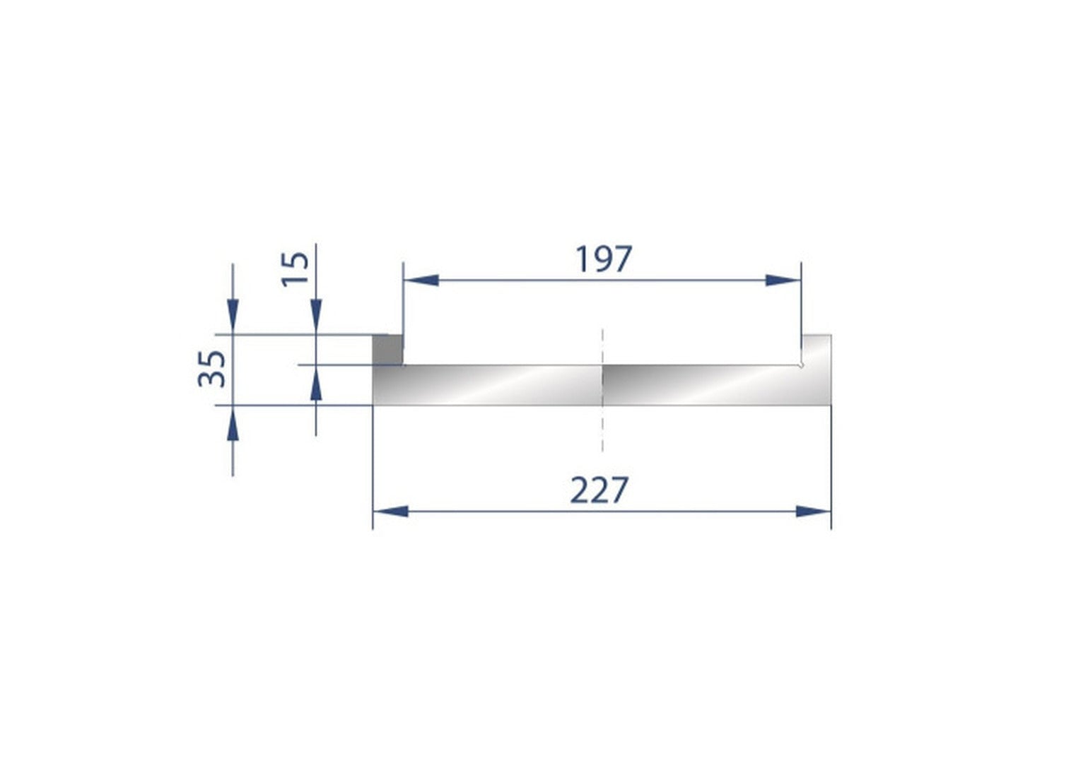 78.74" L, Eurostamp #9015, 2000mm adapter for adjustable die cod. 3190, new - Image 1