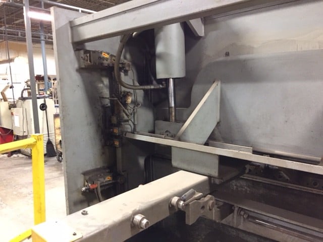 1/2" x 10' Atlantic #HDS, hydraulic shear, 39" front operated power back gauge, (2) front support arms - Image 3