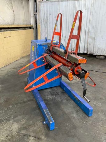 4000 lb. Press Room Equipment #PR-364000DC, motorized coil reel, 36" width, 15"-20" ID, 60" outside - Image 2