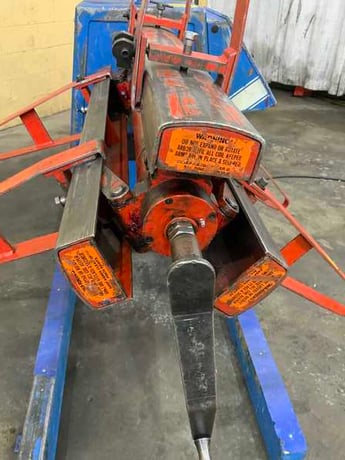 4000 lb. Press Room Equipment #PR-364000DC, motorized coil reel, 36" width, 15"-20" ID, 60" outside - Image 4