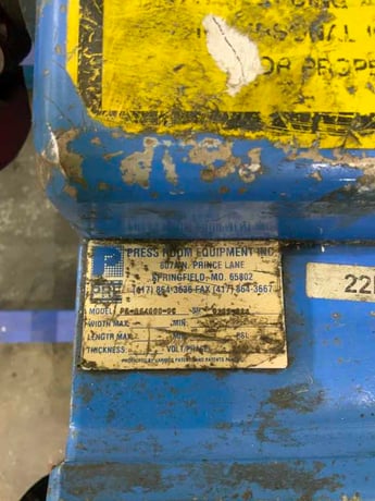 4000 lb. Press Room Equipment #PR-364000DC, motorized coil reel, 36" width, 15"-20" ID, 60" outside - Image 6