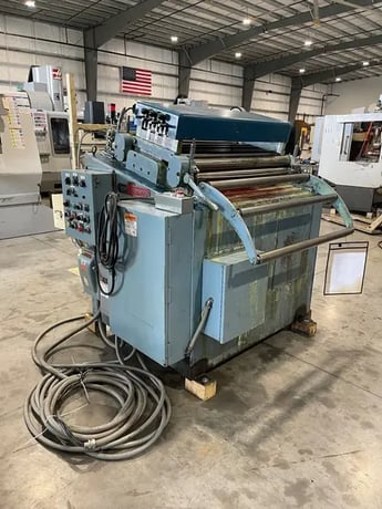 36" x .11" Egan PressPartner #S20-836, press feed straightener, 2.5" roll diameter, entry guide, pinch rolls - Image 3