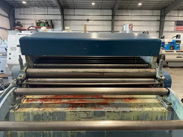 36" x .11" Egan PressPartner #S20-836, press feed straightener, 2.5" roll diameter, entry guide, pinch rolls - Image 8