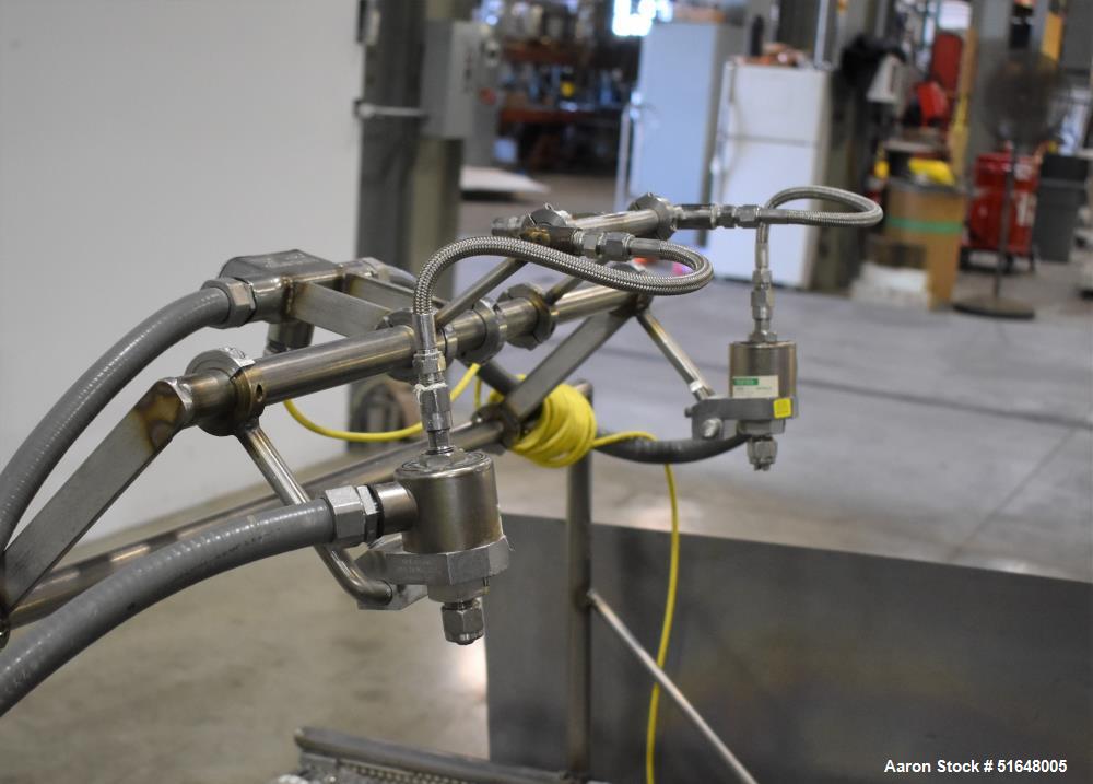 Custom Dry Ingredient Spreader w/Spray Nozzles, 35.5" wide Spreader, 36" width x 84" L Wire Mesh Belt, 230 V - Image 7