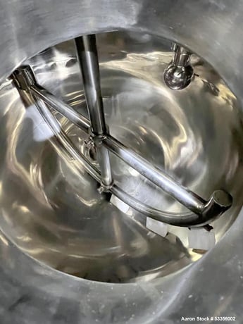 52.8 gallon Flowtam #GJC-020P, Sanitary Process Equipment Kettle, Stainless Steel, 36" diameter x 24" - Image 7