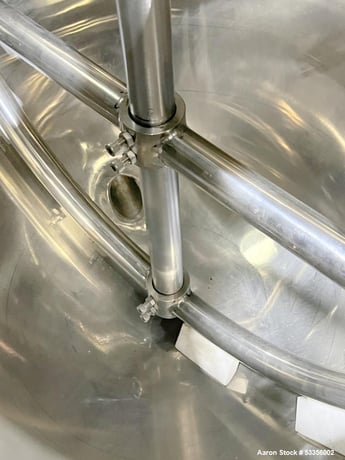 52.8 gallon Flowtam #GJC-020P, Sanitary Process Equipment Kettle, Stainless Steel, 36" diameter x 24" - Image 8
