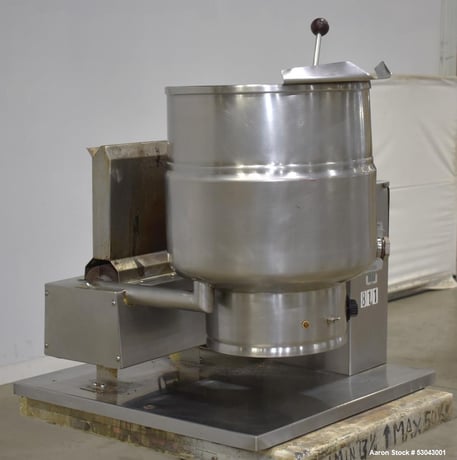 10 gallon Groen #TDH-40, Table Top Kettle, Stainless Steel, natural gas, 16.5" diameter x 14" deep, 52000 - Image 3