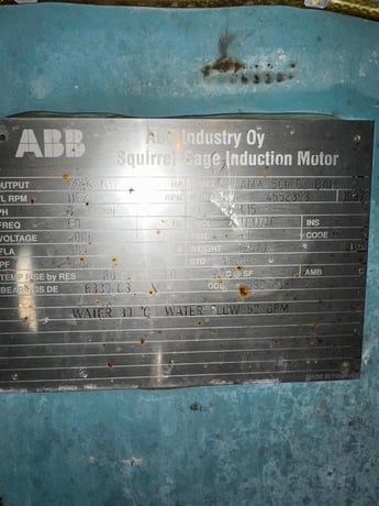 3000 HP 1192 RPM ABB, Frame 500L6, TEWAC, Ball, 4000 Volts (3 Available) - Image 1