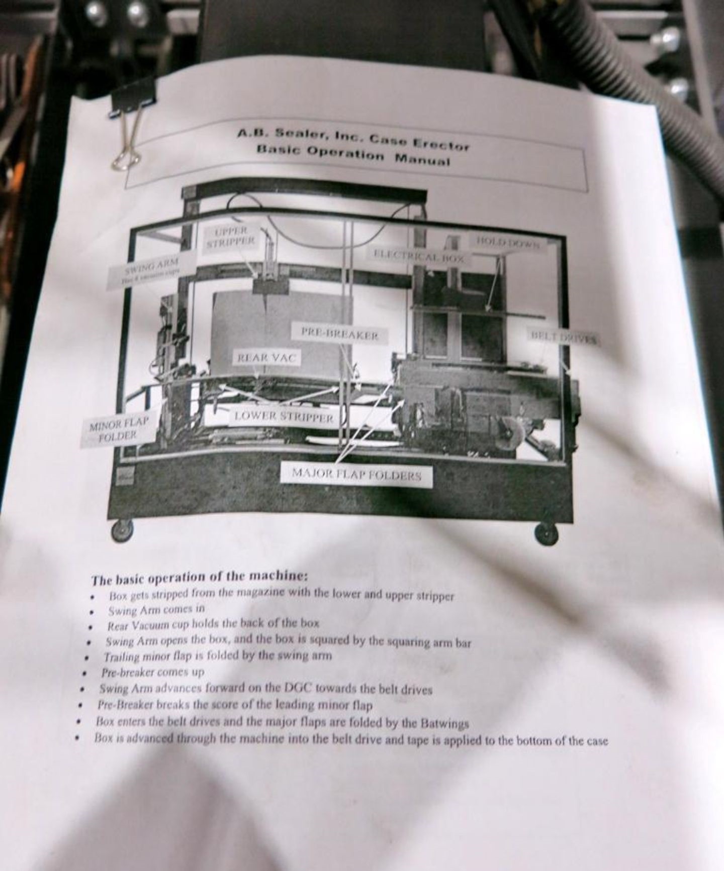 A.B. Sealer #Maximum-7, case erector with taping unit, adjustable box size, upper striper - Image 5