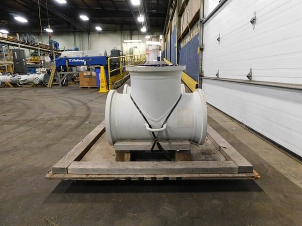 12" Glass lined pipe fitting connection tee, DeDietrich, new, set of 4 - Image 5