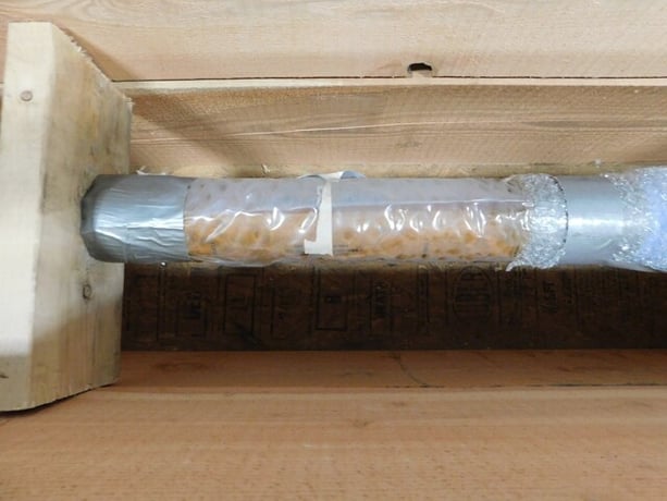 Pfaudler Cryo-Lock, glass lined 3 blade agitator, 107.5" long x 3" diameter - Image 8
