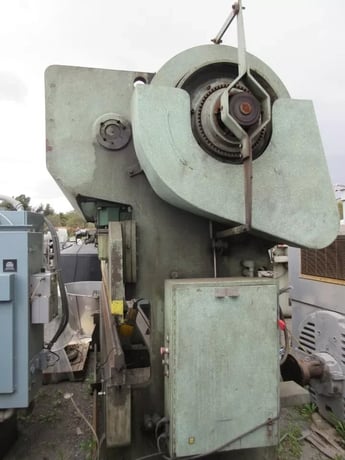 150 Ton, HTC #12FM-150, press brake, 12' overall, Autogage A 24 Back Gauge - Image 1