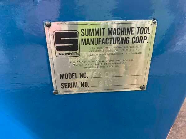 1/4" x 10' Summit #10x1/4, hydraulic squaring shear, 12" throat, 13 hydraulic hold downs, 15 HP - Image 5