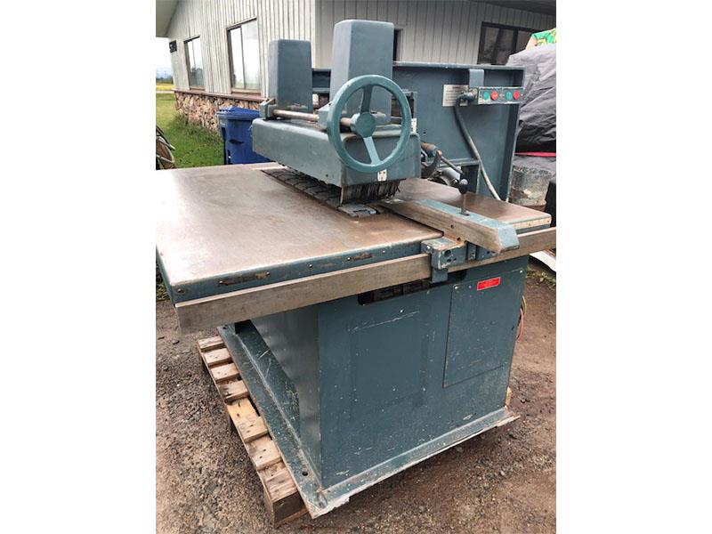 Diehl #SL-55, single blade straight line rip-saw, 15 HP, 2" arbor, 16" blade, 30-120 FPM, automatic drip - Image 2