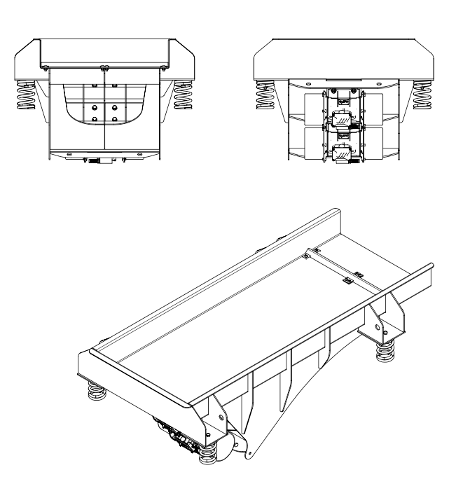 48" wide x 10' long, Model VF1200x3000, vibratory conveyor, tapering design discharge, new - Image 3