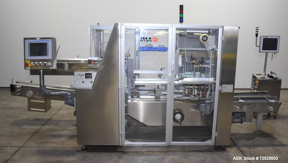 IMA BFB #CP18BA, Automatic Case Erector Packer & Sealer, 8 cases/min., 23.62" L x 15.75" width x 13.78" depth - Image 1