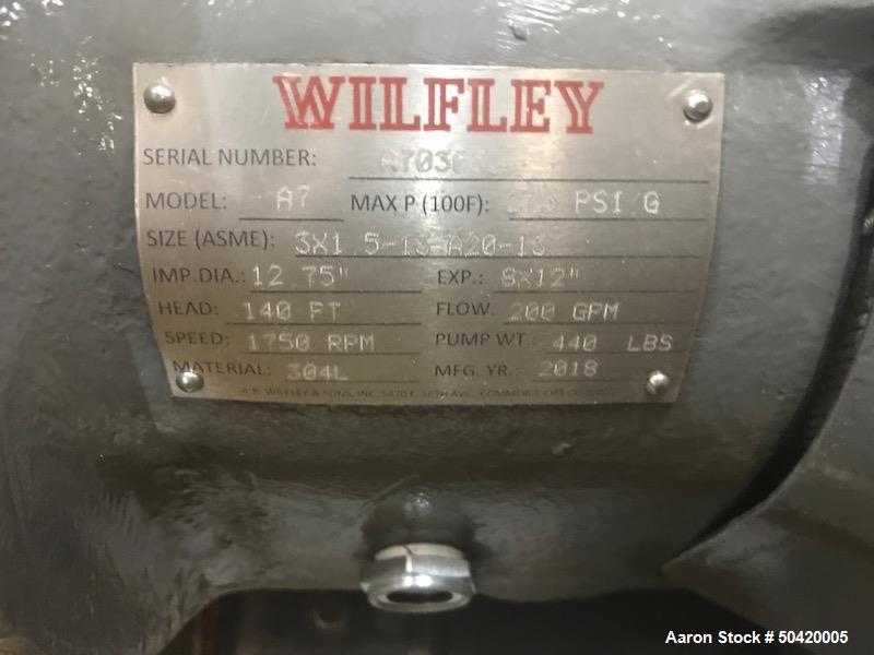 200 GPM @ 140' TDH, Wilfley #A7, Pump, Jacketed casing, Stainless Steel, 30 HP, 460 V, 2018 - Image 6