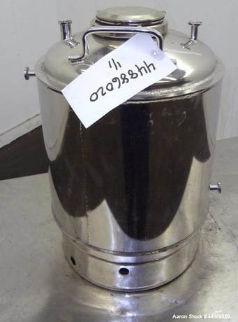 5.2 gallon Alloy Products, Stainless Steel vertical reactor, 12" diameter x 10" straight side, 50 psi @ - Image 1