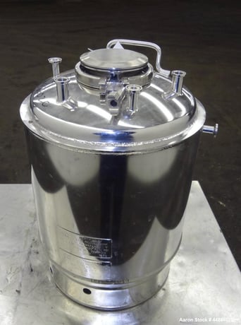 5.2 gallon Alloy Products, Stainless Steel vertical reactor, 12" diameter x 10" straight side, 50 psi @ - Image 3