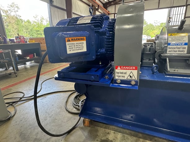 18" x 50" United #SS1000, decanter centrifuge, 60 HP, 80:1 gearbox, 5° beach - Image 4
