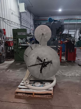 600 lb. PA Industries #DSRA600-D, uncoiler, 600 lb. each side, serial #SP19/53632H - Image 4