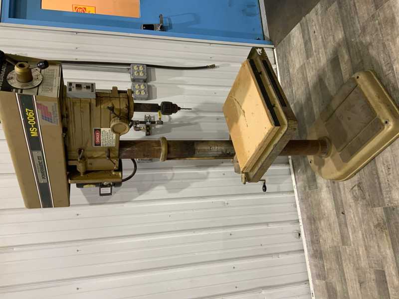 10" Powermatic #1200, single spindle drill, 10" throat, 6" spindle travel, 40" x24" table area - Image 6