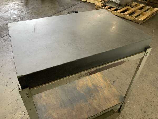 24" x 36" Black granite Surface Combustion plate, 40" height on stand - Image 7