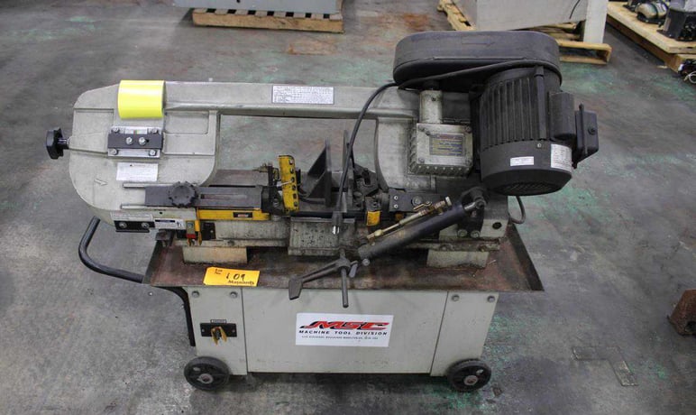 7" x 12" MSC #9518879, horizontal/vertical band saw, 93" x 3/4" blade, 1 HP, coolant, 2013 - Image 1