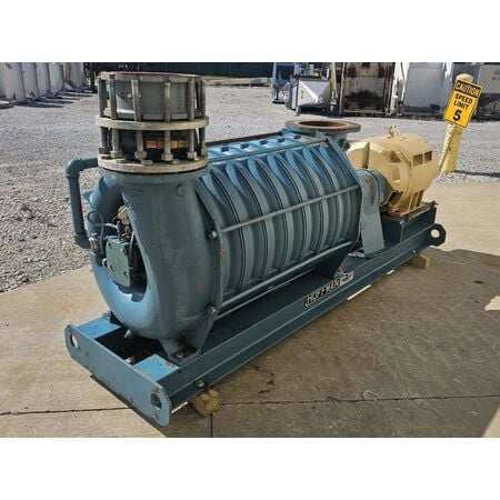2800 cfm, Hoffman #65108A, multi-stage centrifugal exhauster blower, 3550 RPM, 8 stages, 200 HP - Image 3