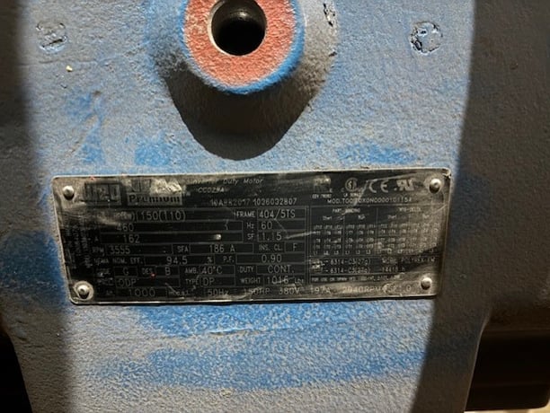 150 HP 3600 RPM Weg, Frame 404/5TS, ODP, 460 Volts - Image 2