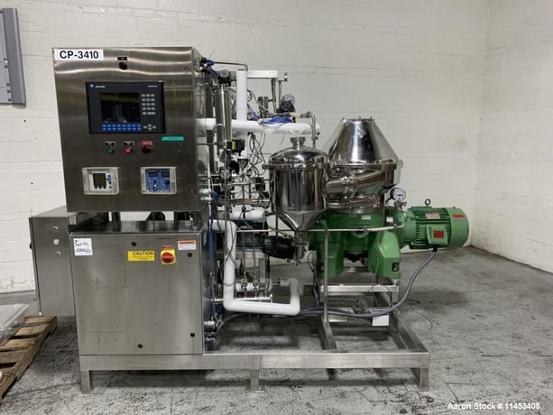 Westfalia #CSC-20-06-476, Desluger Disc Centrifuge, Stainless Steel, liquid/solids separation, 8340 RPM Bowl - Image 1