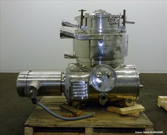 Westfalia #BKA35-86-076, Solid Bowl Disc Centrifuge, Stainless Steel, 5000 RPM Bowl, Feed inlet assembly - Image 9