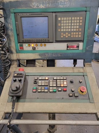 68" Olympia #V60L, CNC vertical turret lathe, Fanuc 180i-T, 30 ATC, Movable column, 66" table, 1999 - Image 6