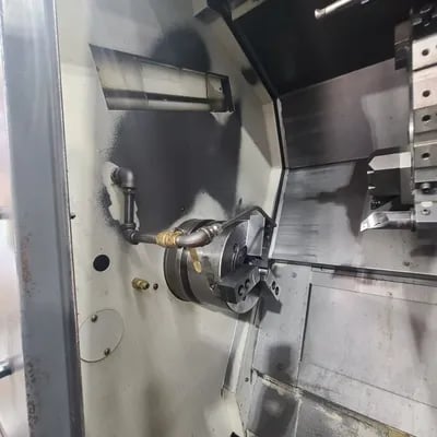 Nakamura #SC-250, 2-Axis CNC lathe, Fanuc controls, 22" swing, 28.09" cc, 2" bar, tailstock, very good - Image 4