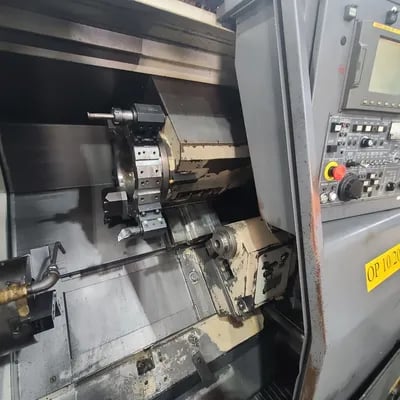 Nakamura #SC-250, 2-Axis CNC lathe, Fanuc controls, 22" swing, 28.09" cc, 2" bar, tailstock, very good - Image 5