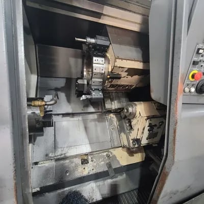 Nakamura #SC-250, 2-Axis CNC lathe, Fanuc controls, 22" swing, 28.09" cc, 2" bar, tailstock, very good - Image 7