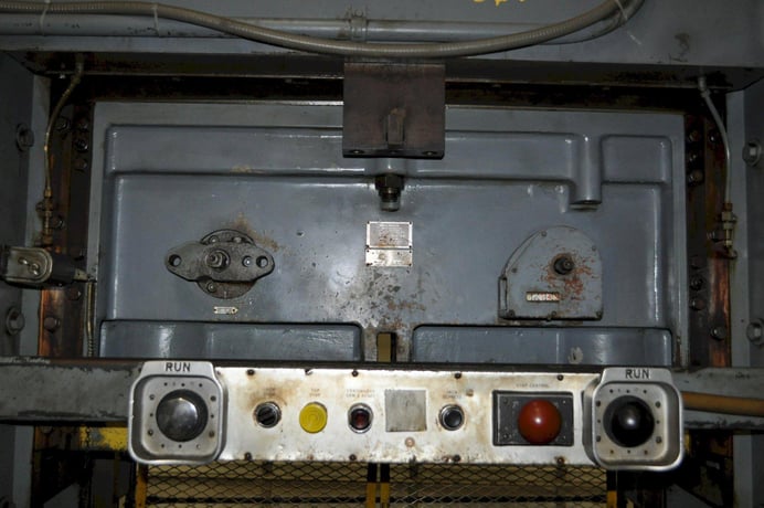 100 Ton, Minster #P2-100-48, straight side double crank press, 5" stroke, 18" Shut Height, 4" adj., 50-100 - Image 5
