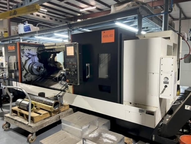 Mazak #Quick-Turn-Nexus-450-II, Mazatrol Matrix Nexus Control, 33" swing, 120" centers, 7.3" bar, 18" chuck - Image 1