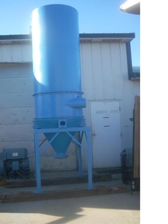 1075 cfm Spencer Bag Separator #311941A & 313431A, High Vac round baghouse, (2 available) - Image 3