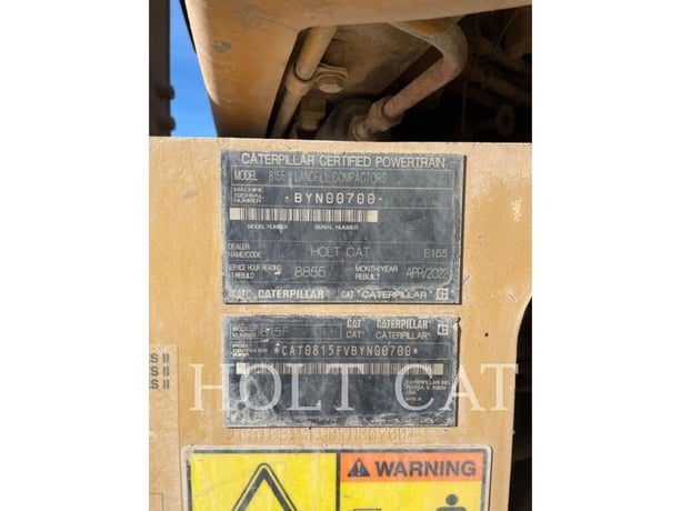 Caterpillar 815F, Compactor, 12238 hours, S/N: BYN00700, 2012 - Image 6