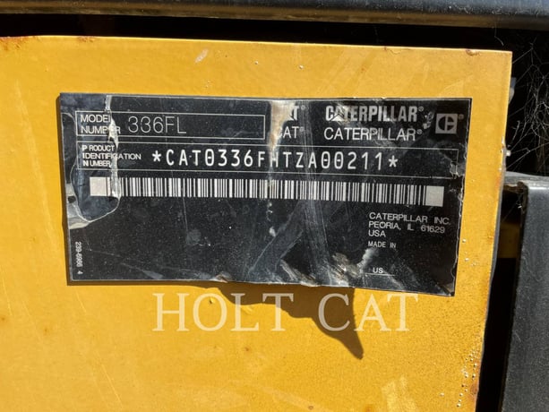 Caterpillar 336FL, Crawler Excavator, 8284 hours, S/N: TZA00211, 2014 - Image 6