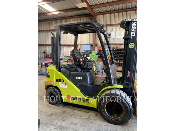 Clark S25D, Forklift, 1348 hours, S/N: S232D001712004, 2020 - Image 3