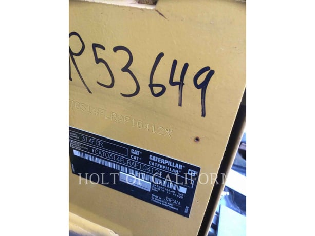 Caterpillar 314F, Crawler Excavator, 1832 hours, S/N: RAF10412, 2018 - Image 6