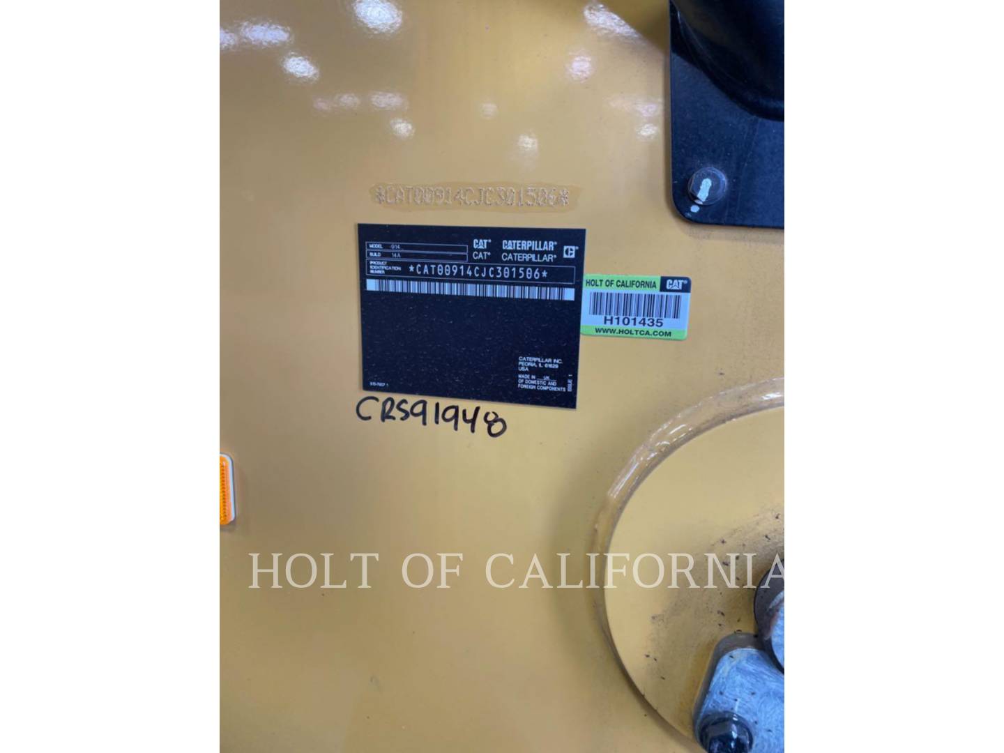 Cat 914, Wheel Loader, 170 hours, S/N: JC301506, 2020 - Image 6