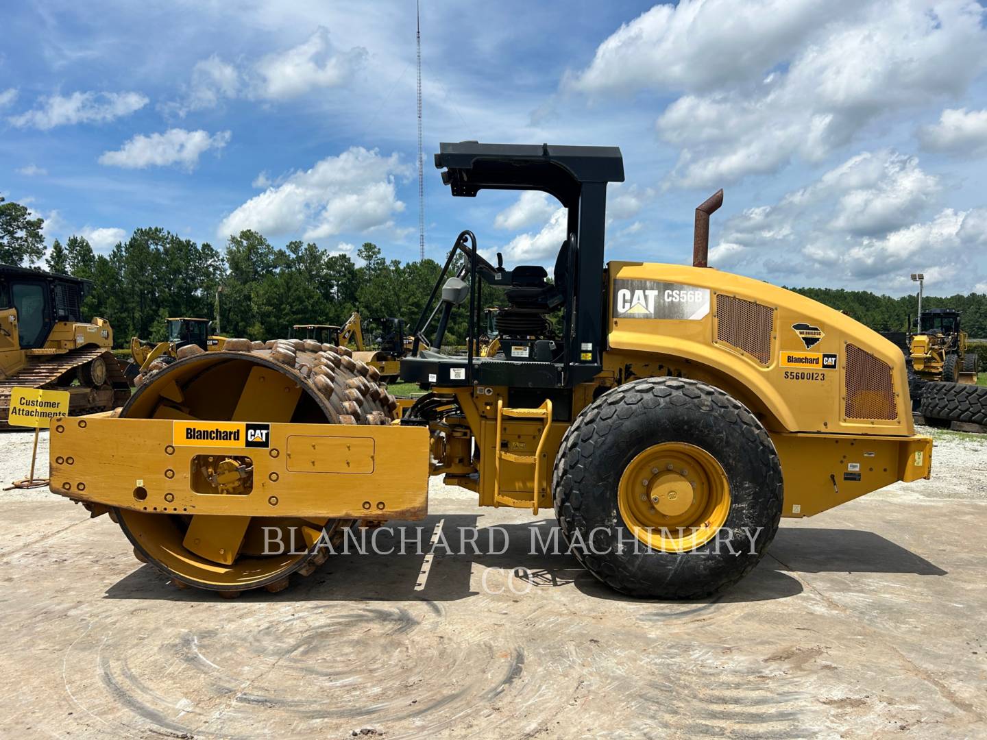 Caterpillar CS56B, Vibratory Single Drum Smooth, 2778 hours, S/N: S5600123, 2015 - Image 5