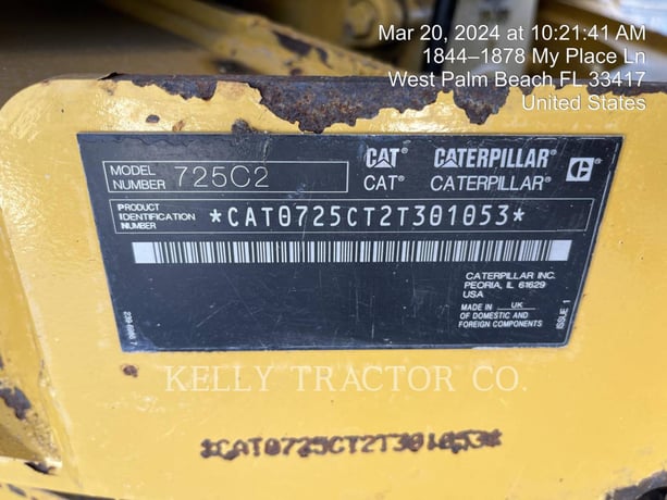 Caterpillar 725 C 2, Articulated Truck, 4756 hours, S/N: 2T301053, 2020 - Image 6