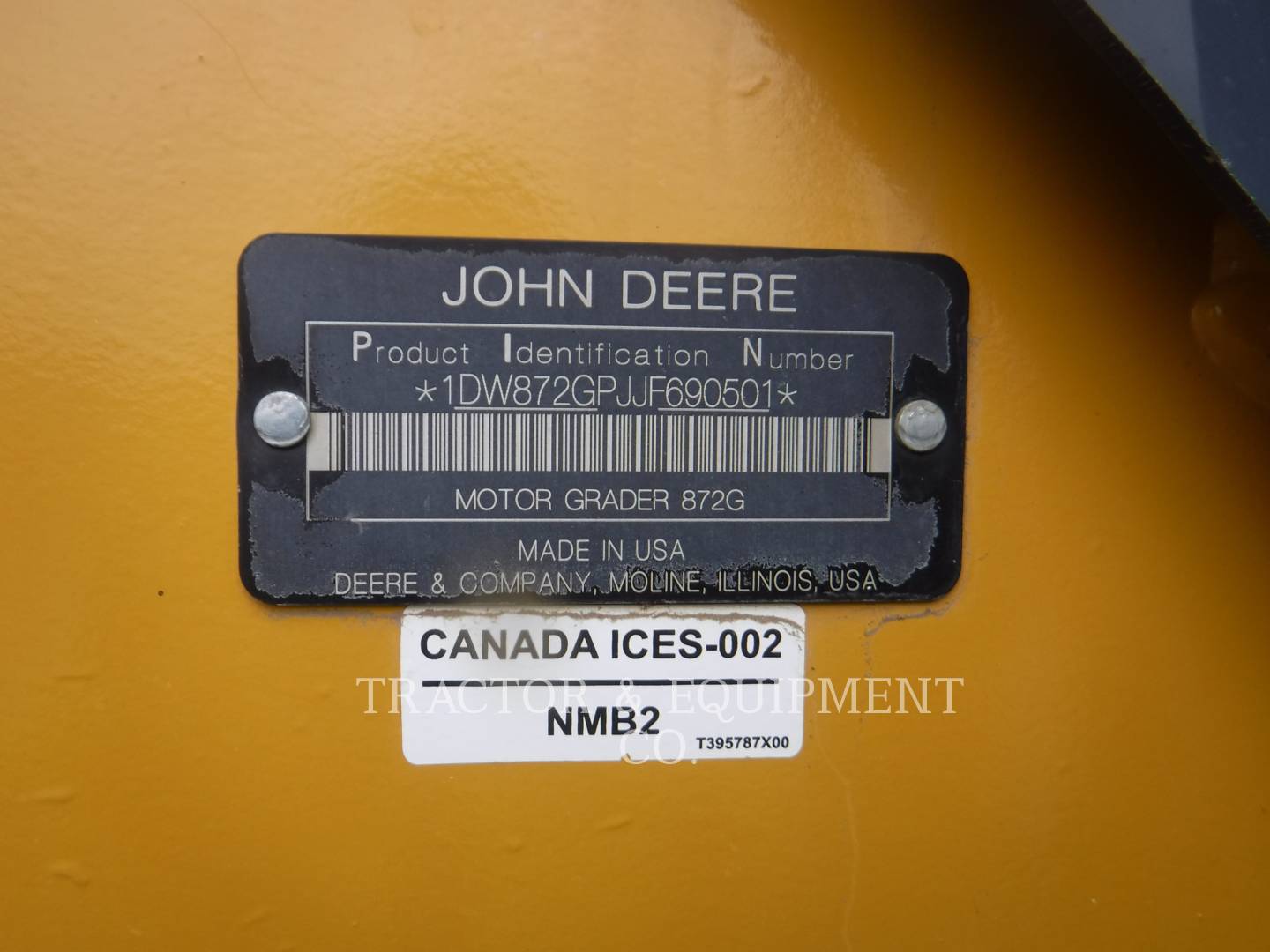 John Deere 872GP, Motor Grader, 4319 hours, S/N: 690501, 2019 - Image 6
